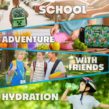 Minecraft Backpack Set 5 Pcs Water Bottle Insulated Lunch Bag Pencil Case Drawstring Bag