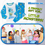 Disney Monsters Inc Pyjamas for Kids - 2 Piece Lounge Wear Long Top and Bottoms - Get Trend