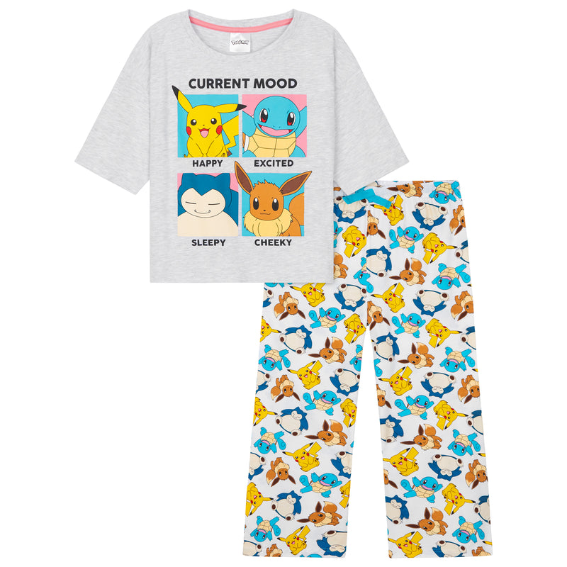 Pokemon Girls Pyjamas Set, Soft Breathable Nightwear