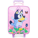 Bluey Suitcase Kids Foldable Trolley Bag Wheels  46x30x14cm 15L S (L46cm x W30cm - 15L, Pink) - Get Trend