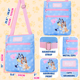 Bluey Handbag for Girls Toddlers Cross Body Shoulder Bag Adjustable Strap