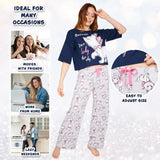 Disney Womens Pyjamas Set - Nightwear for Women - Navy/Grey Marie - Get Trend