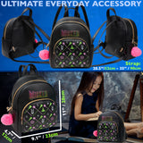 WICKED Backpack PU Faux Leather Teens Women Rucksack Fashion Mini Daypack Girls - Get Trend