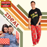 Only Fools and Horses Mens Pyjamas Set - Black/Red - Get Trend