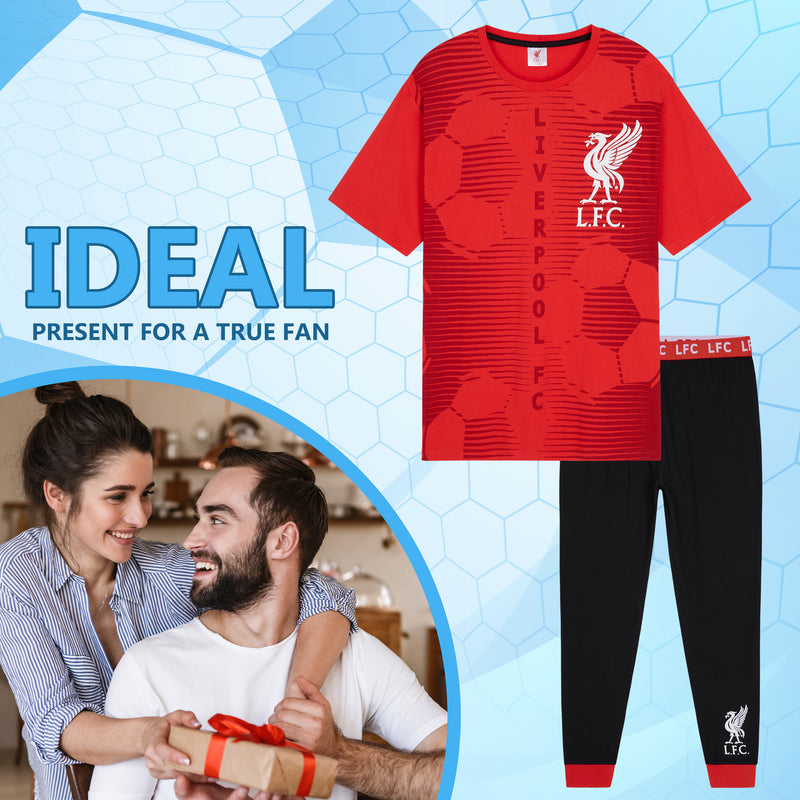 Liverpool F.C. Mens Pyjamas Set, Nightwear Set for Men - Get Trend