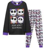 Disney The Nightmare Before Christmas Boys Long Pyjamas Set, Comfortable 2 Piece Nightwear Set - Boys Gifts