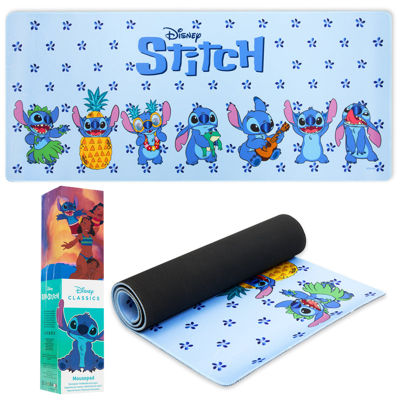 Disney Stitch Desk Ma,  Large Mouse Mat - Blue Stitch - Get Trend