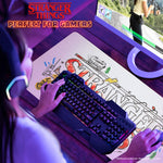 Stranger Things Desk Mat Large -Desk Protector Mat  - White - Get Trend
