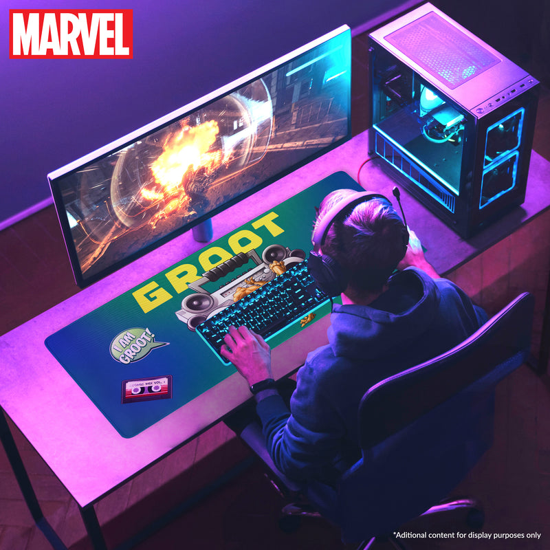 Marvel Avengers Desk Mat,  Large Mouse Mat - Green, I am Groot