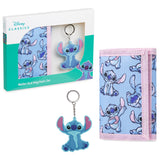 Disney Stitch Kids Wallet and Keyring Gift Set - Blue Stitch - Get Trend