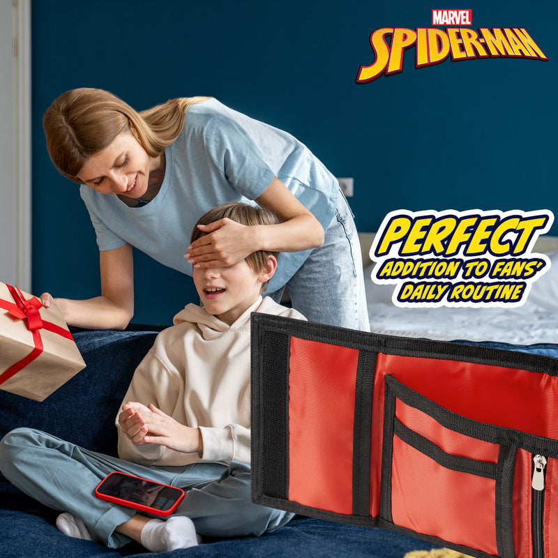 Marvel Boys Wallet and Keyring Gift Set - Red Spiderman - Get Trend