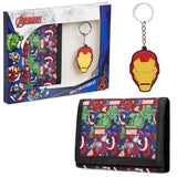 Marvel Boys Wallet and Keyring Gift Set - Multi Avengers - Get Trend