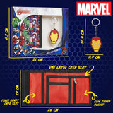 Marvel Boys Wallet and Keyring Gift Set - Multi Avengers - Get Trend