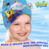 SPONGEBOB SQUAREPANTS Kids Swim Goggles and Swim Cap Set Anti-Fog UV Protection - Get Trend