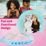 Disney Children's Swimming Goggles and Swimming Cap Set Anti-Fog UV Protection - FROZEN - Get Trend