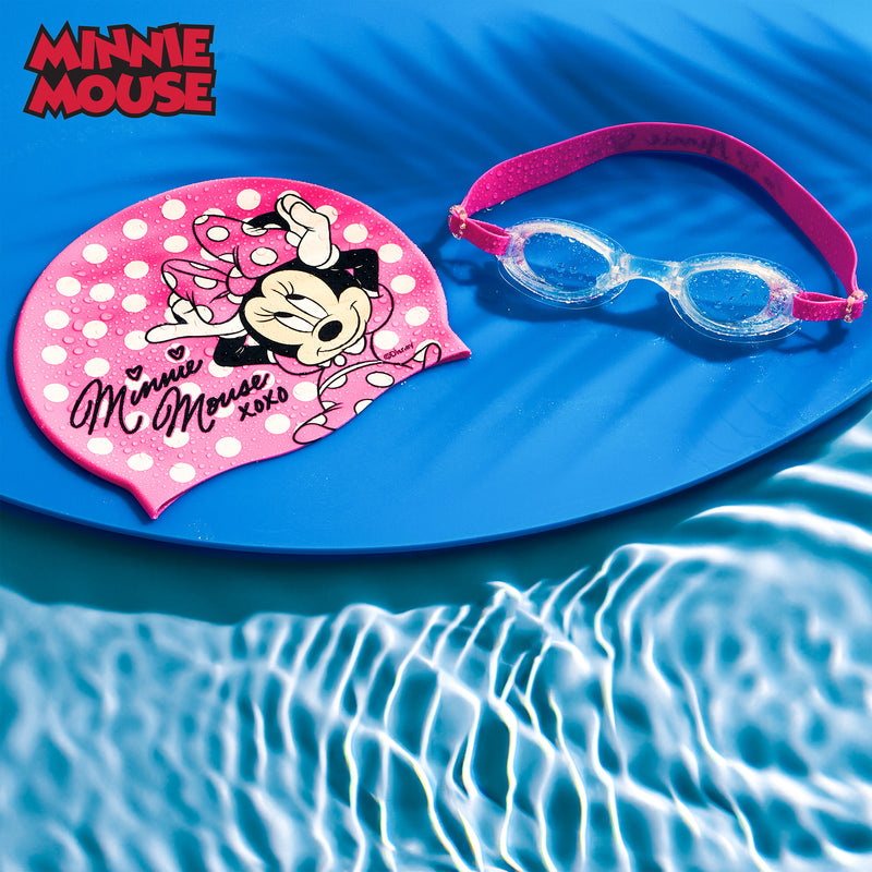 Disney Children's Swimming Goggles and Swimming Cap Set Anti-Fog UV Protection - MINNIE - Get Trend