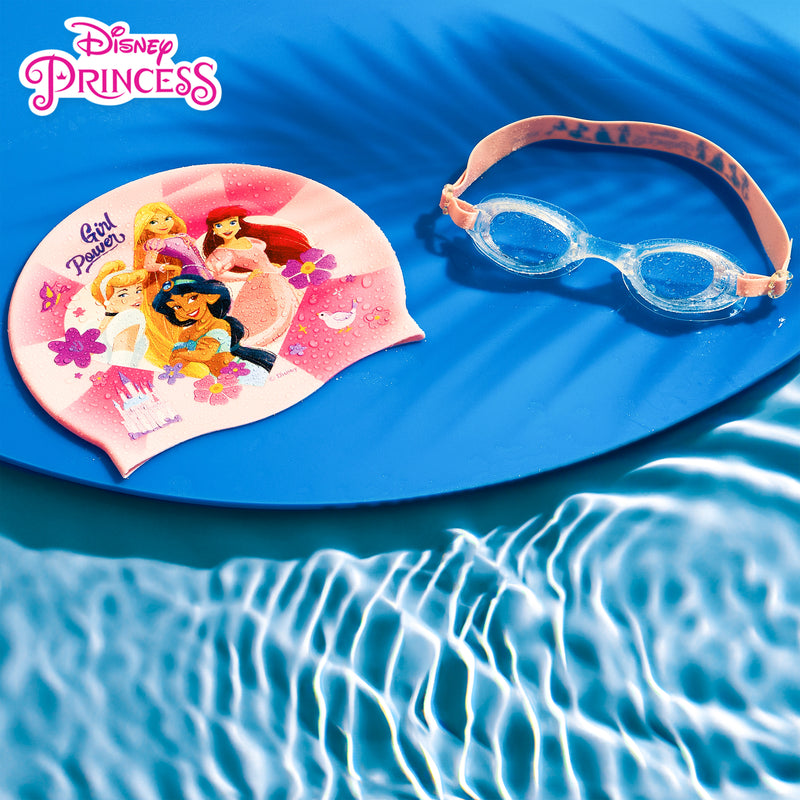 Disney Children's Swimming Goggles and Swimming Cap Set Anti-Fog UV Protection - PRINCESSES - Get Trend