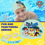 Paw Patrol Children's Swimming Goggles Swimming Cap Set Anti-Fog UV Protection - BLUE - Get Trend