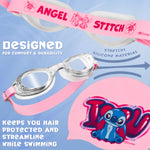 Disney Children's Swimming Goggles and Swimming Cap Set Anti-Fog UV Protection - STITCH - Get Trend