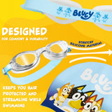 Bluey Kids Swimming Goggles and Swimming Cap Set Anti-Fog UV Protection - Get Trend