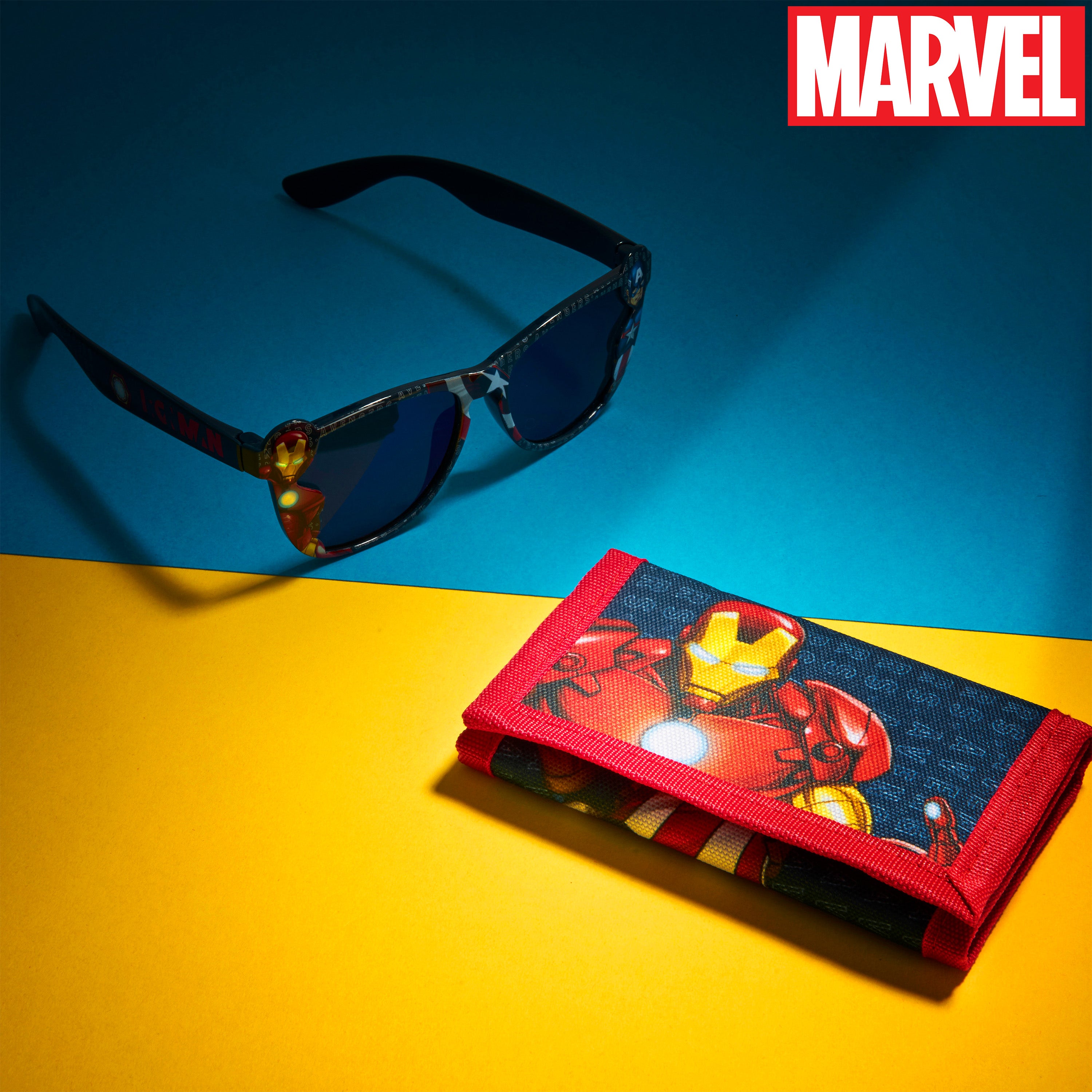 Marvel Boys UV Protection Sunglasses and Trifold Wallet Set - Avengers - Get Trend