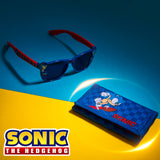 Sonic The Hedgehog Boys UV Protection Sunglasses and Trifold Wallet Set - Get Trend