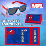 Marvel Boys UV Protection Sunglasses and Trifold Wallet Set - Spiderman - Get Trend