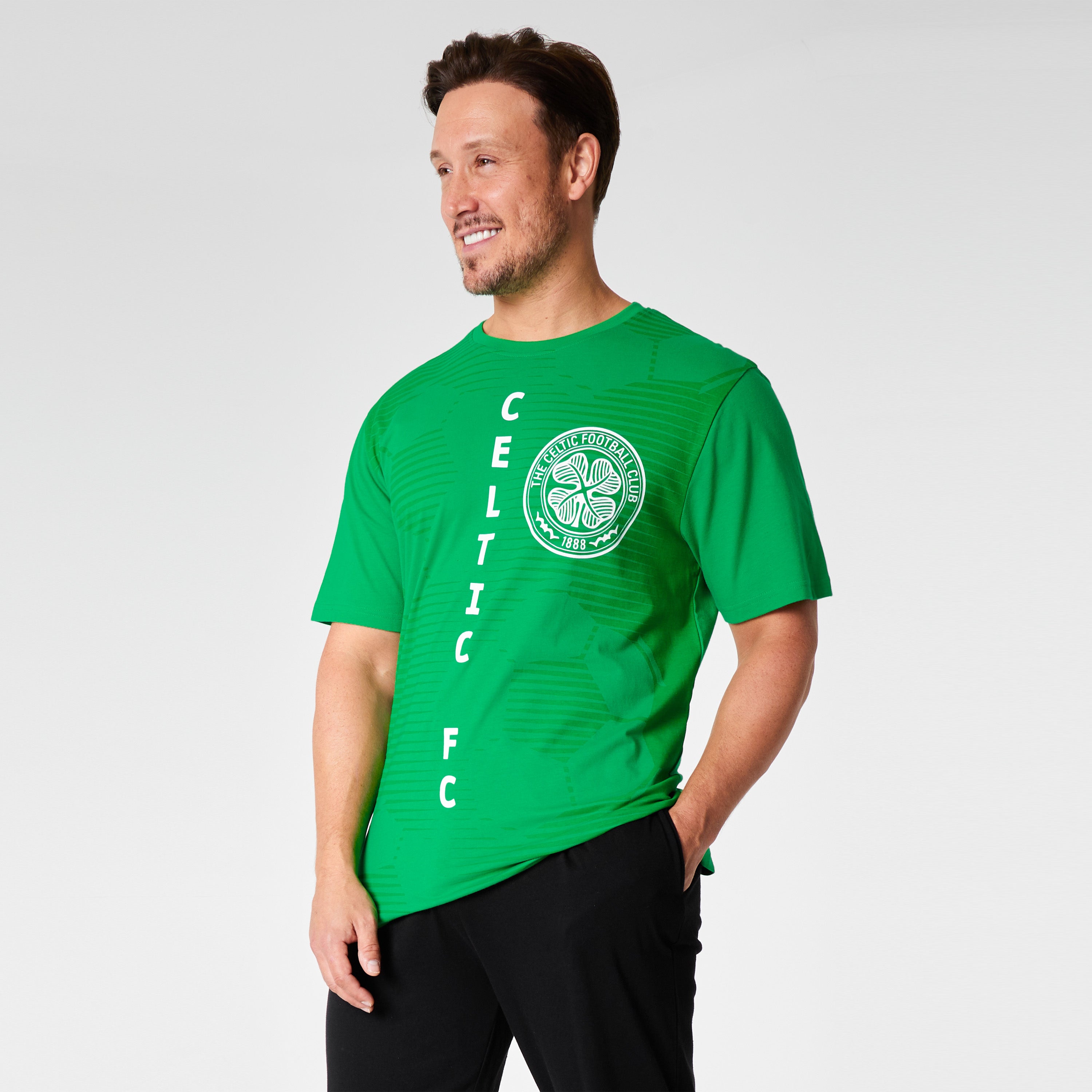 Celtic FC Mens Pyjamas Set - GREEN & BLACK - Get Trend