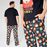 South Park Mens Pyjamas Set, T-Shirt & Long Bottoms PJs Set for Men - Get Trend