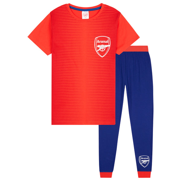 Arsenal F.C. Boys Pyjamas Set - Nightwear PJs for Kids - RED & BLUE - Get Trend
