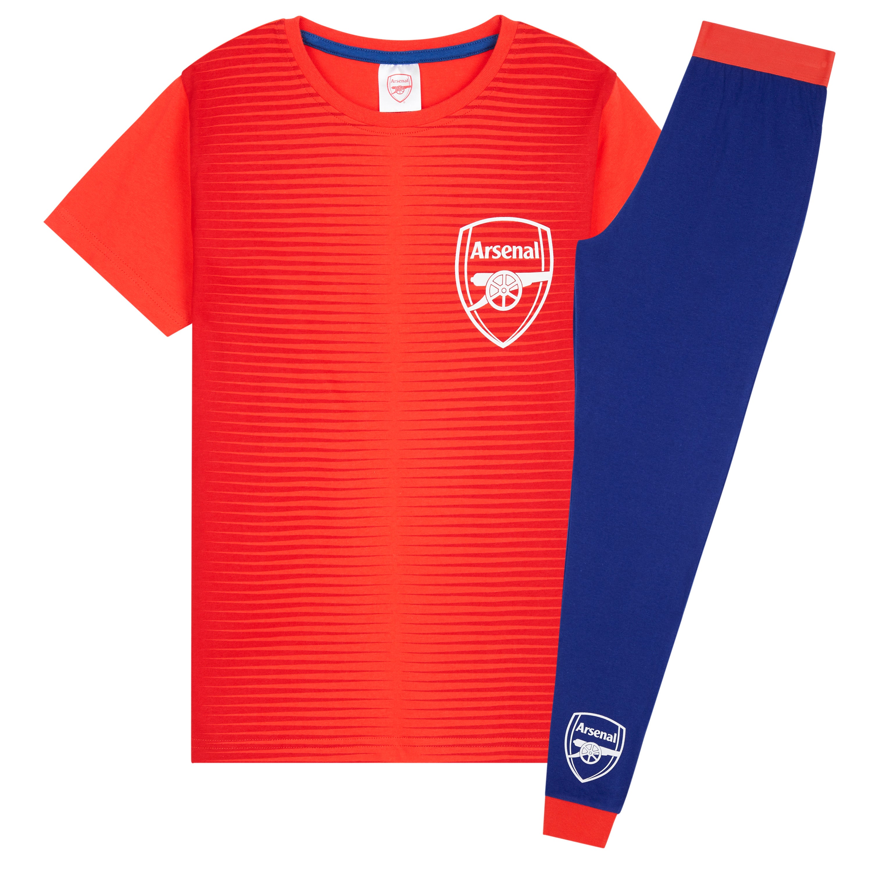 Arsenal F.C. Boys Pyjamas Set - Nightwear PJs for Kids - RED & BLUE - Get Trend