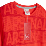 Arsenal F.C. Boys Pyjamas Set - Nightwear PJs for Kids - RED & GREY - Get Trend