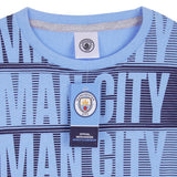 Manchester City FC Boys Pyjamas Set - Nightwear PJs for Kids -  Blue & Grey - Get Trend