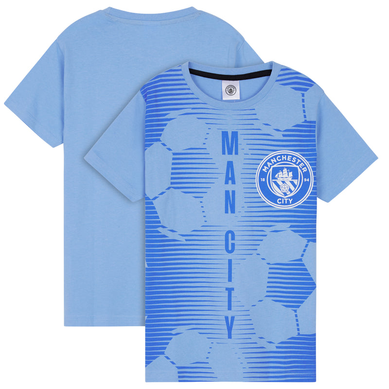 Manchester City FC Boys Pyjamas Set - Nightwear PJs for Kids