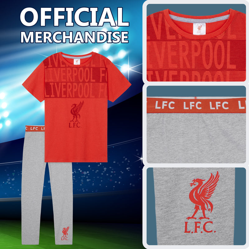 Liverpool F.C. Boys Pyjamas Set Nightwear, PJs for Kids