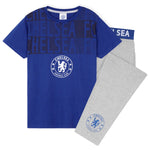 Chelsea F.C. Boys Pyjamas Set,  Nightwear Set for Kids - Blue & Grey - Get Trend