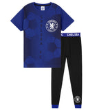 Chelsea F.C. Boys Pyjamas Set,  Nightwear Set for Kids - Blue & Black - Get Trend