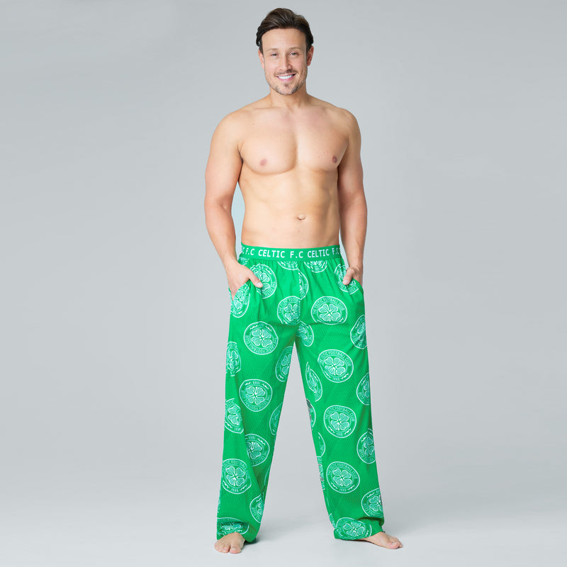 Celtic F.C. Mens Pyjama Bottoms - Comfy Nightwear Pyjamas for Men - Get Trend