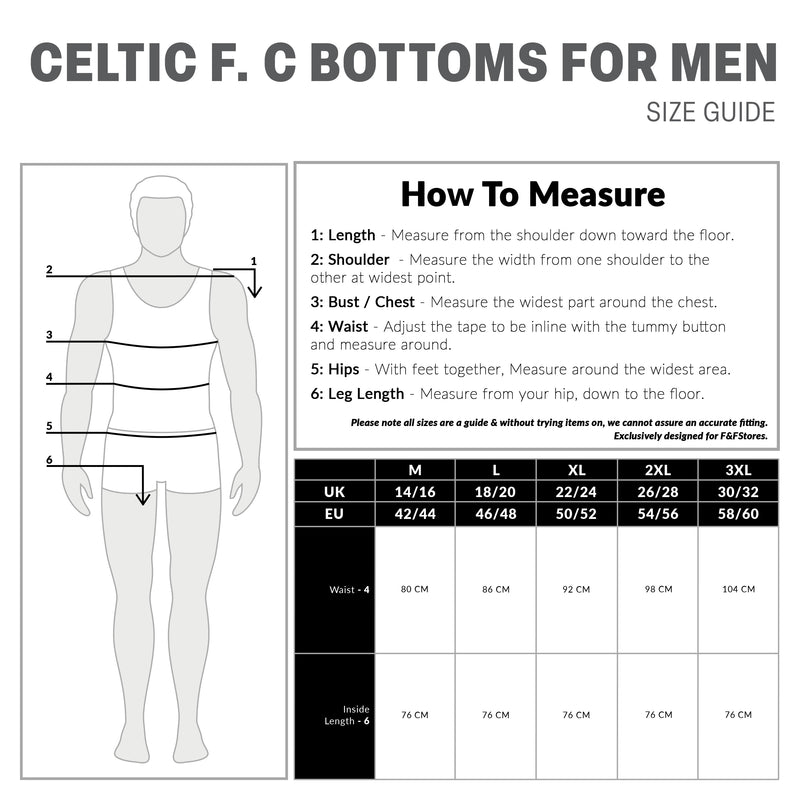Celtic F.C. Mens Pyjama Bottoms - Comfy Nightwear Pyjamas for Men - Get Trend
