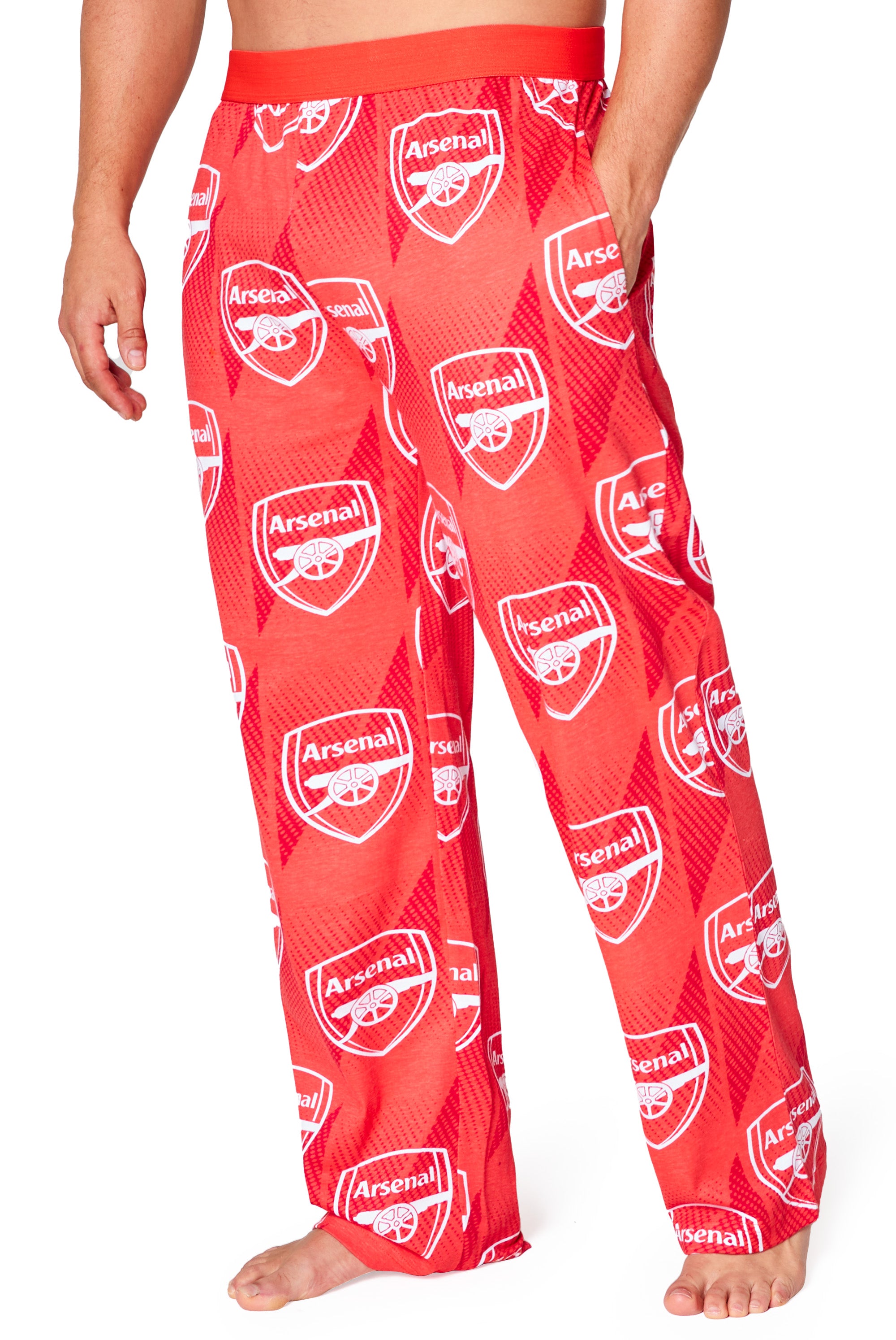 Arsenal F.C. Mens Pyjama Bottoms - Comfy Nightwear Pyjamas for Men - Get Trend