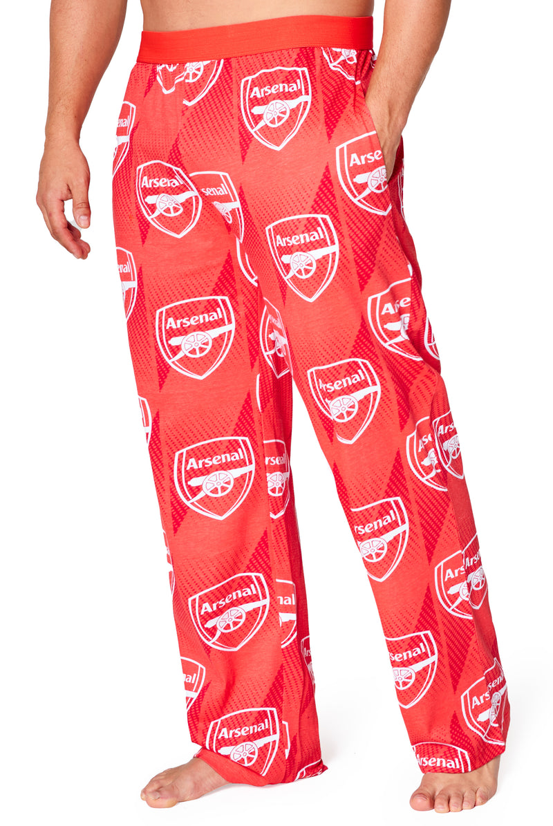 Arsenal F.C. Mens Pyjama Bottoms - Comfy Nightwear Pyjamas for Men