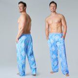 Manchester City FC Mens Pyjama Bottoms - Light Blue - Get Trend