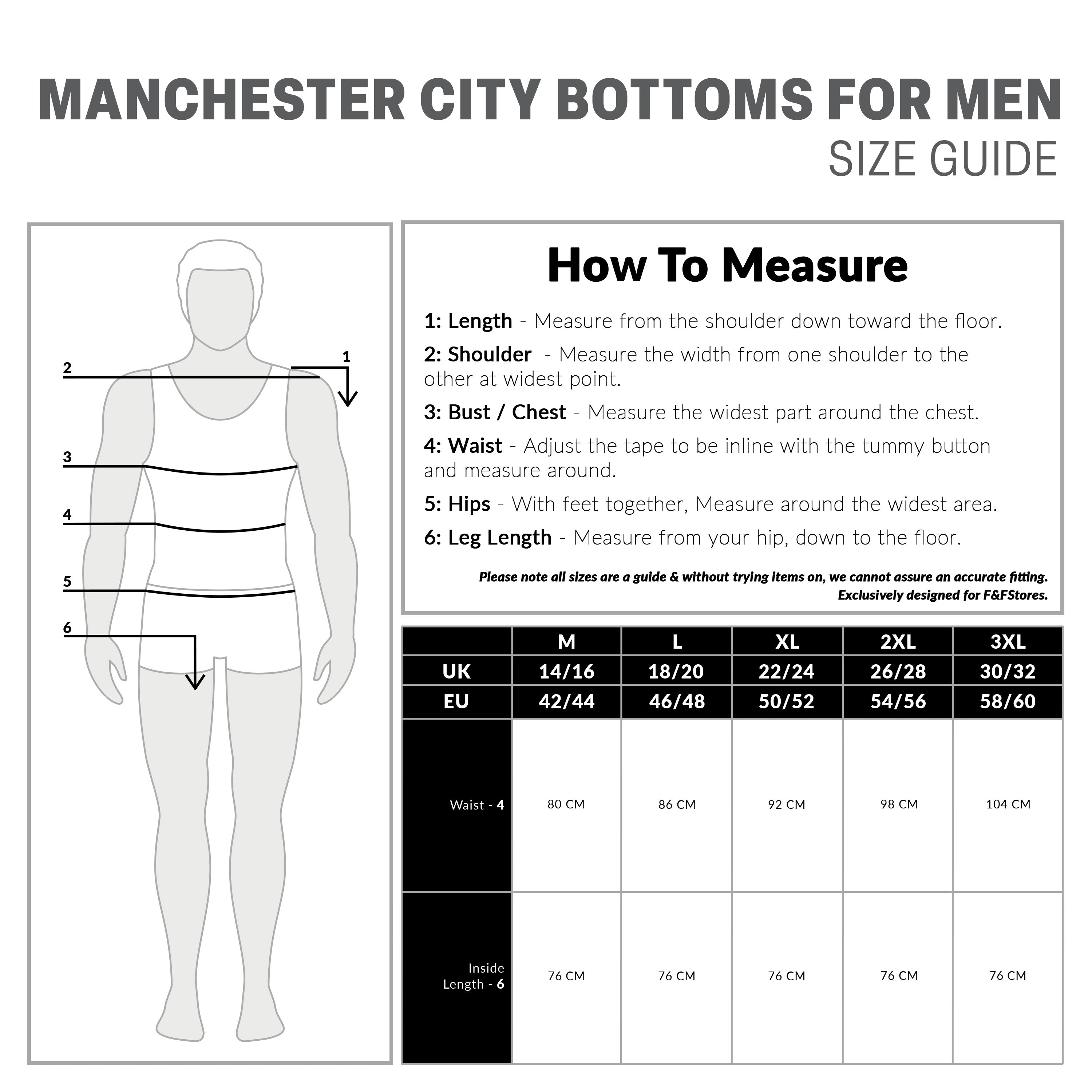 Manchester City FC Mens Pyjama Bottoms - Light Blue - Get Trend