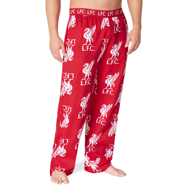 Liverpool FC Mens Pyjama Bottoms - Comfy Nightwear Pyjama Bottoms for Men - Get Trend