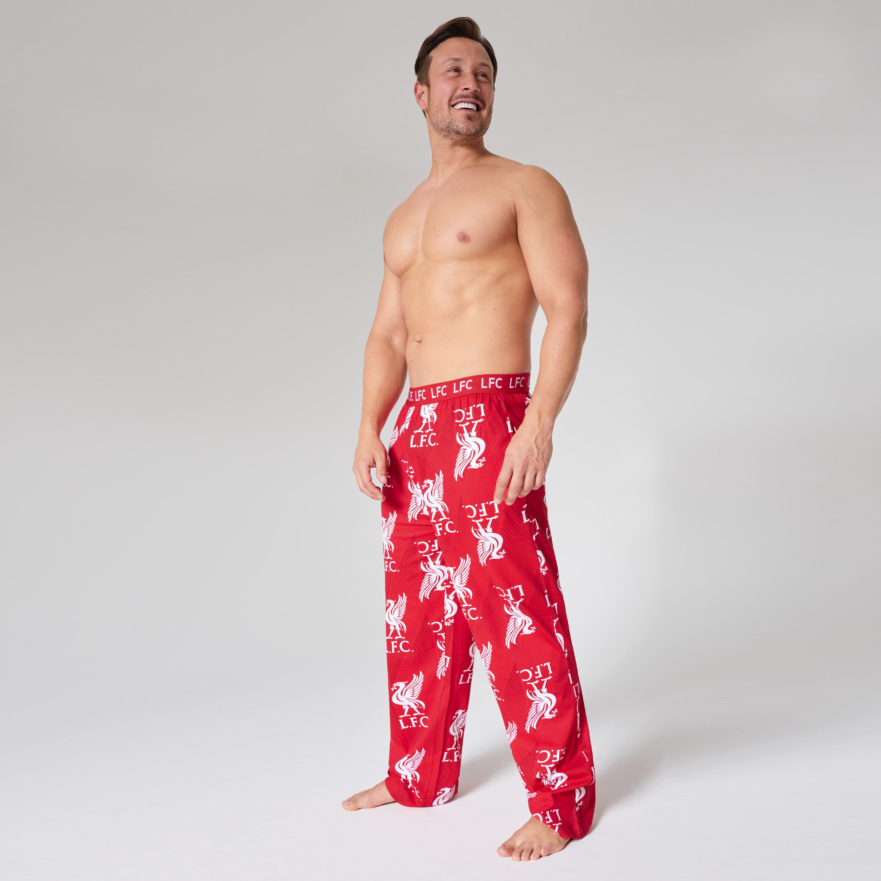 Liverpool FC Mens Pyjama Bottoms - Comfy Nightwear Pyjama Bottoms for Men - Get Trend