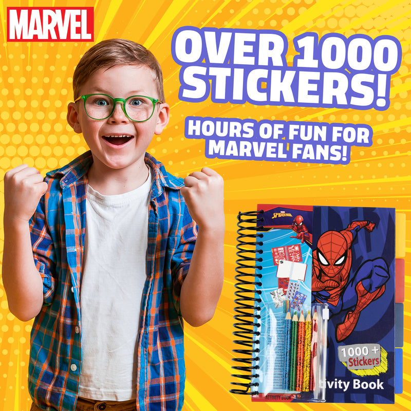 Marvel Boys Sticker Book with Over 1000 Spiderman Stickers - Spiderman