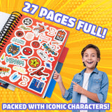 Marvel Boys Sticker Book with Over 1000 Spiderman Stickers - Spiderman - Get Trend