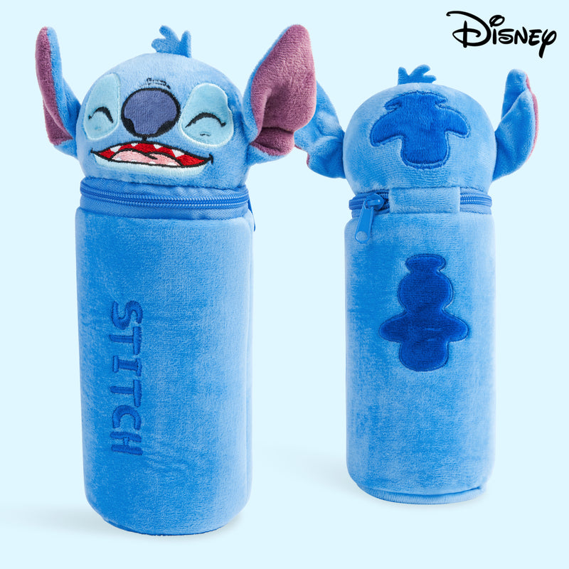 Disney Stitch Pencil Case with 48 Colouring Pencils Included - Blue - Get Trend