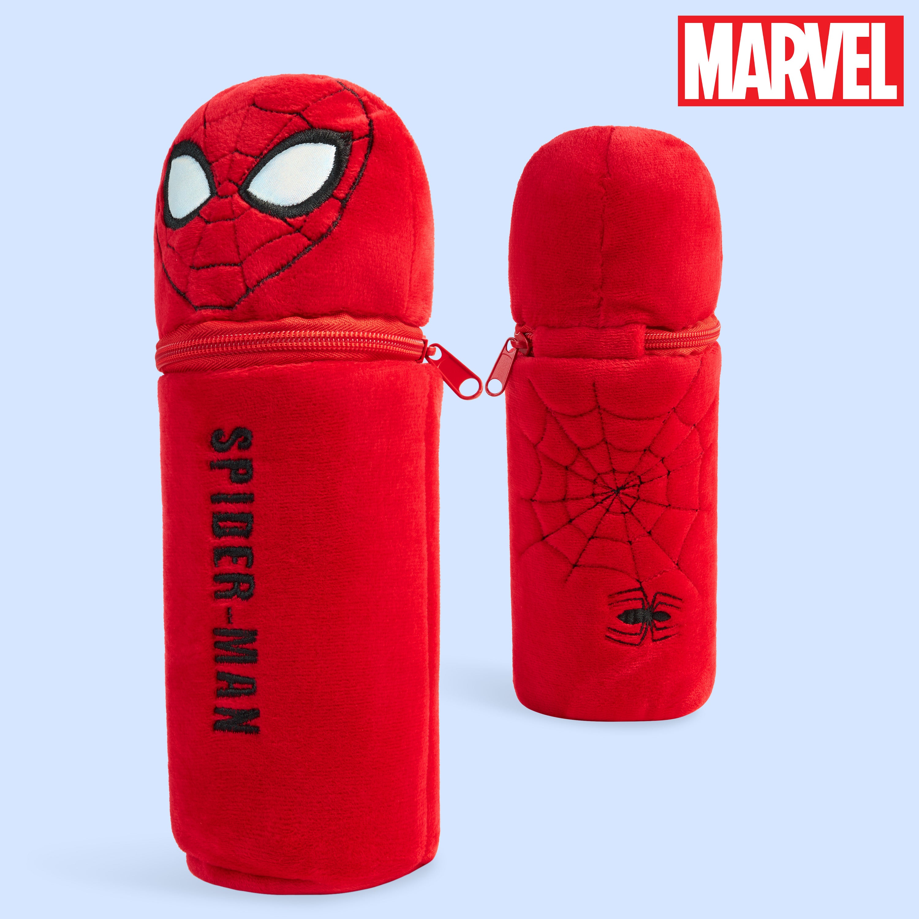 Marvel Pencil Case with 48 Colouring Pencils Included - Red Spiderman - Get Trend