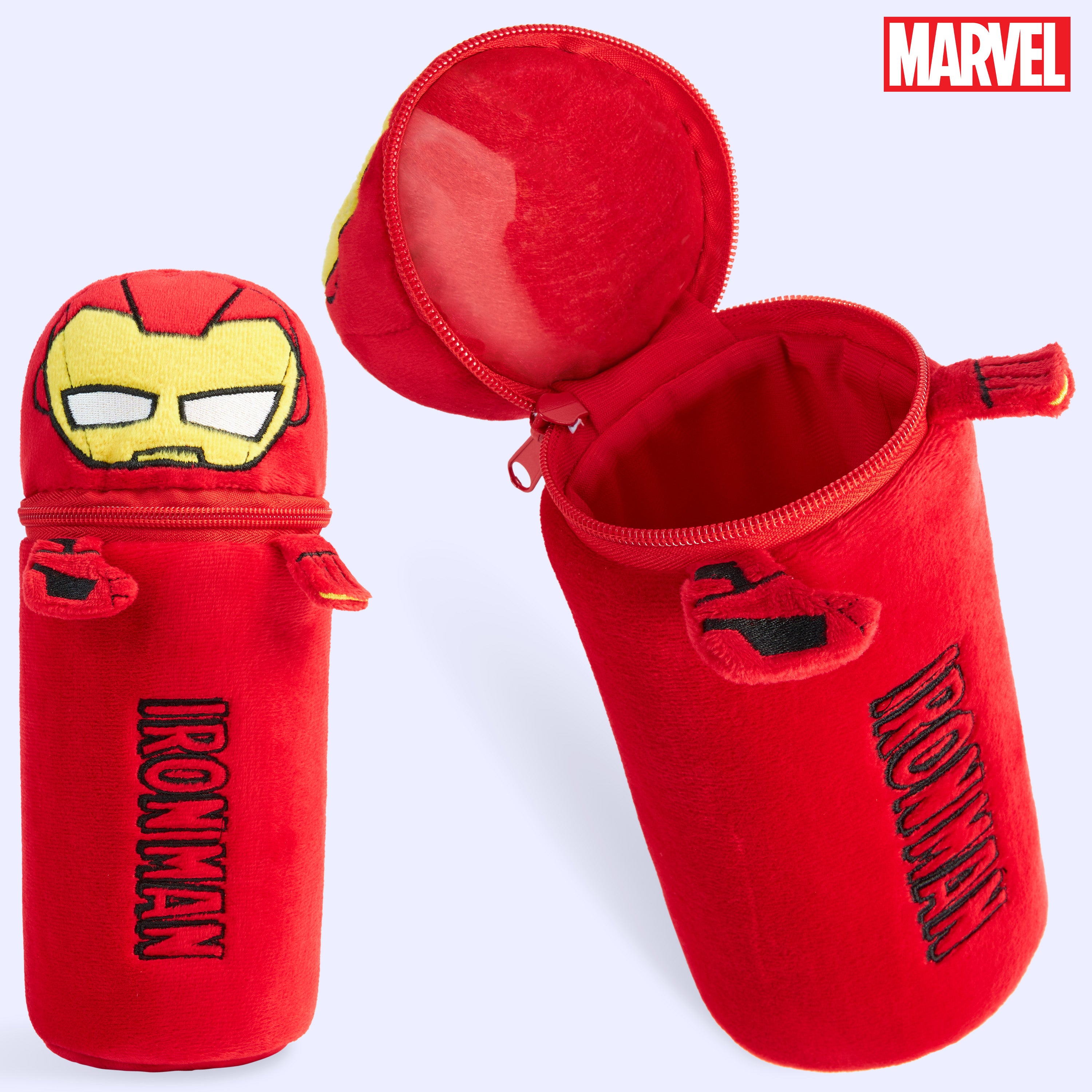 Marvel Pencil Case with 48 Colouring Pencils Included - Red Iron Man - Get Trend